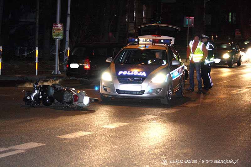 Wypadek na Kazimierz Wielkiego w Jaśle