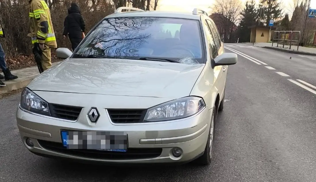 Potrącenie pieszej na drodze krajowej nr 28 w Szebniach