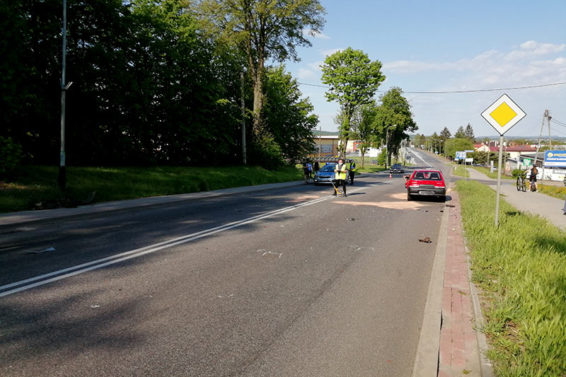 Wypadek na ul. Lwowskiej w Jaśle